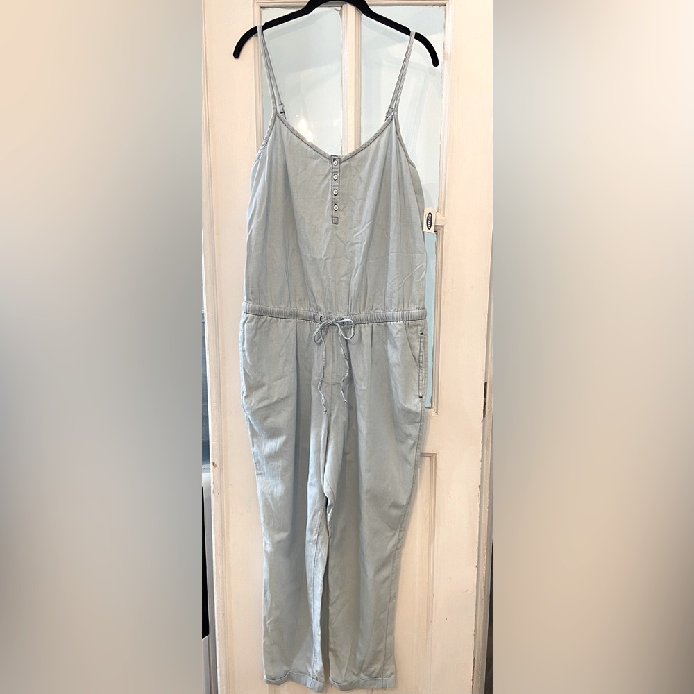 Chambray romper from Old Navy. Size LARGE. Never worn with tags.